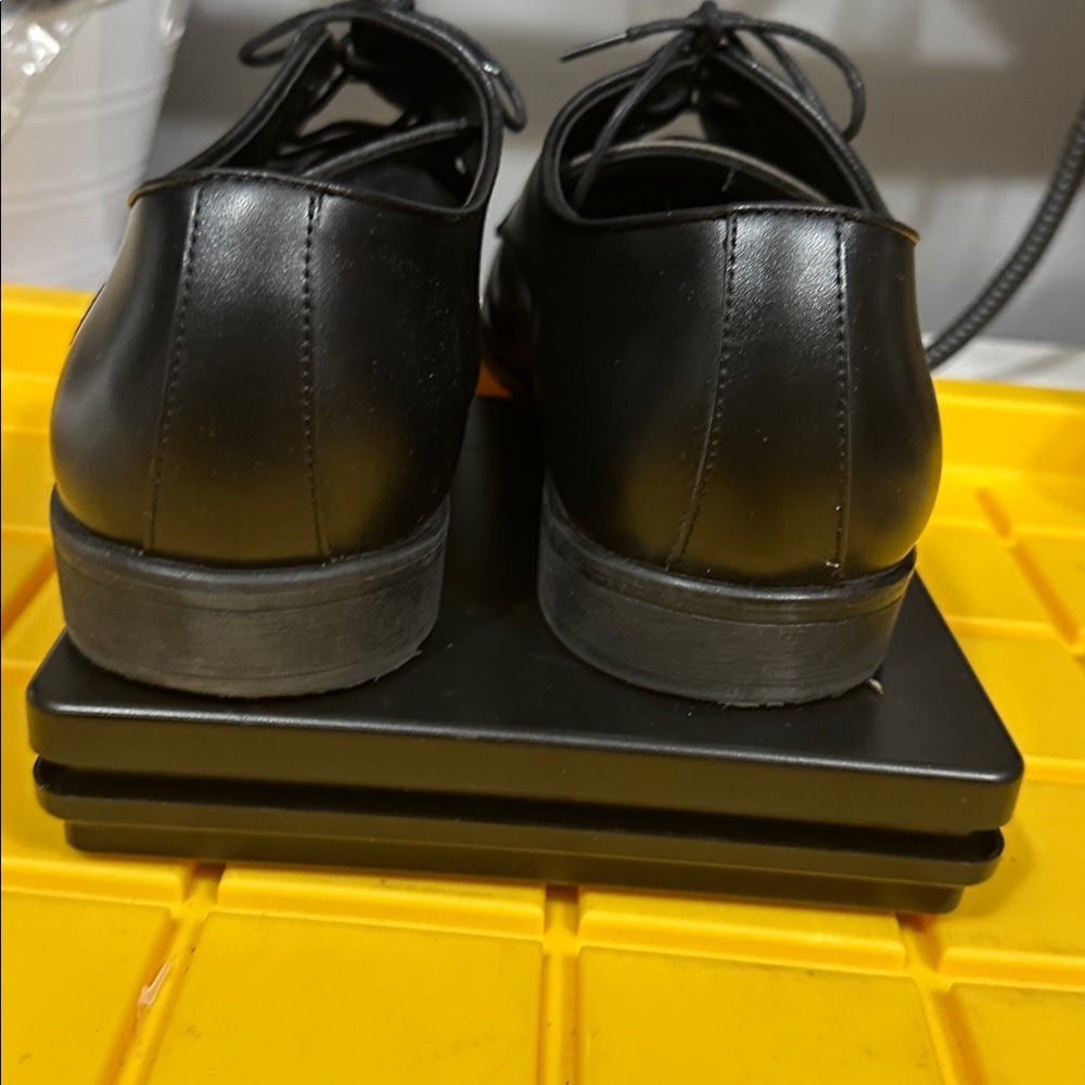 Seven/26 Black Matte Mens Dress Shoes A10184 Size 13R - Picture 7 of 9